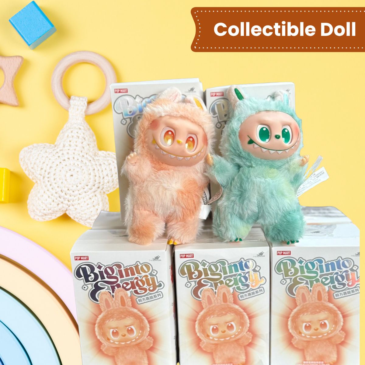 Labubu Bunny Plush Toy – Soft Fantasy Monster Doll with Big Eyes | Collectible Edition (1 Pc)