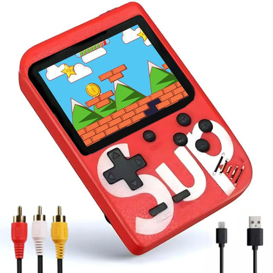 400 in 1 Handheld Mini Retro Game Box Game Stick,Plug & Play - 400 Preloaded Games