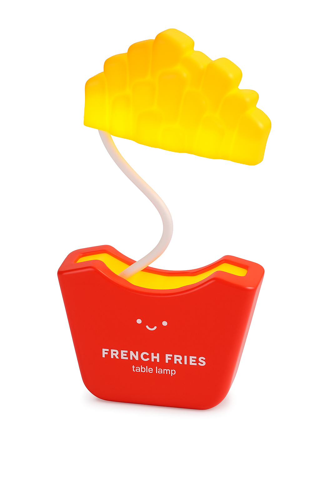 French Fries Table Lamp Kids Lamp Ornament Creative Dimmable Rechargeable Desk with Pencil Sharpener (01 Pc.) Multicolour