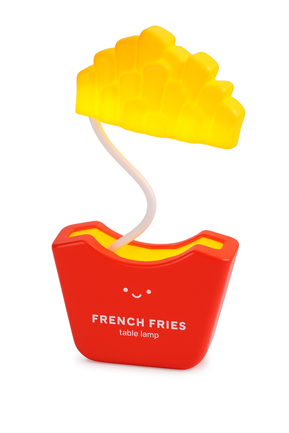 French Fries Table Lamp Kids Lamp Ornament Creative Dimmable Rechargeable Desk with Pencil Sharpener (01 Pc.) Multicolour
