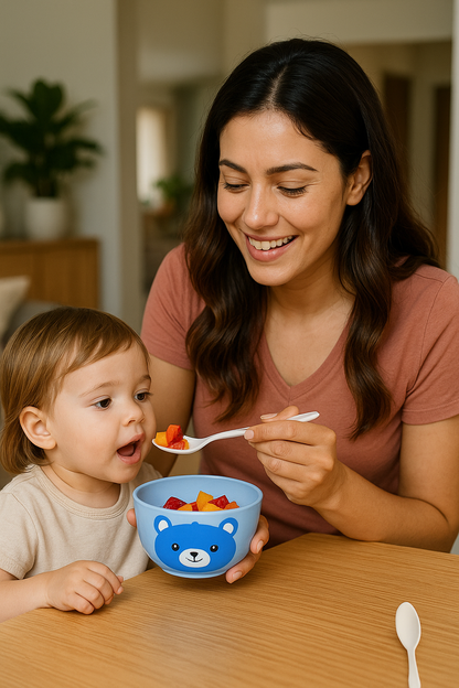 Premium Baby Feeding Bowl & Spoon Set – Safe, Colourful, & Designed for Happy Mealtime