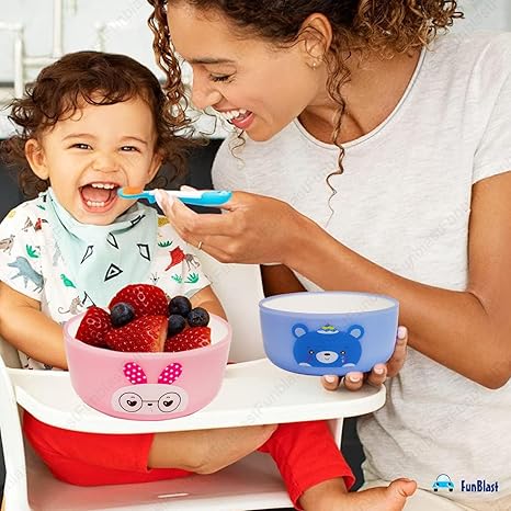 Premium Baby Feeding Bowl & Spoon Set – Safe, Colourful, & Designed for Happy Mealtime