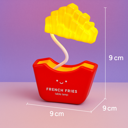 French Fries Table Lamp Kids Lamp Ornament Creative Dimmable Rechargeable Desk with Pencil Sharpener (01 Pc.) Multicolour