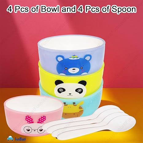 Premium Baby Feeding Bowl & Spoon Set – Safe, Colourful, & Designed for Happy Mealtime