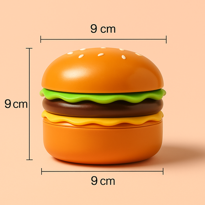 Kids' Playful Multifunctional Table Lamp, Sharper ! Red, Plastic, Burger Shaped, 1pcs