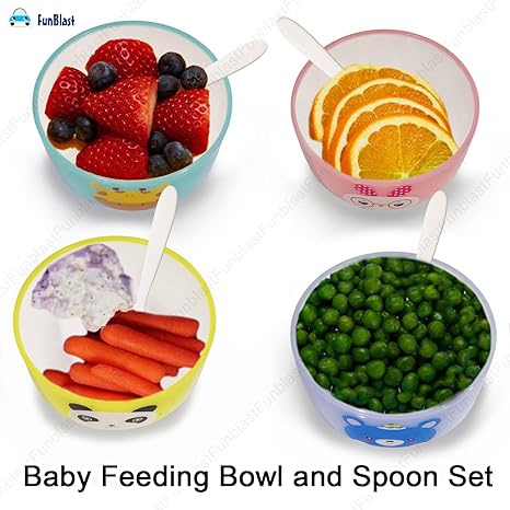 Premium Baby Feeding Bowl & Spoon Set – Safe, Colourful, & Designed for Happy Mealtime