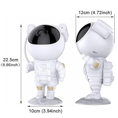 Astronaut Galaxy Projector – LED Night Light with Remote, 360° Timer Night Lamp