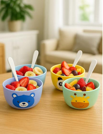 Premium Baby Feeding Bowl & Spoon Set – Safe, Colourful, & Designed for Happy Mealtime