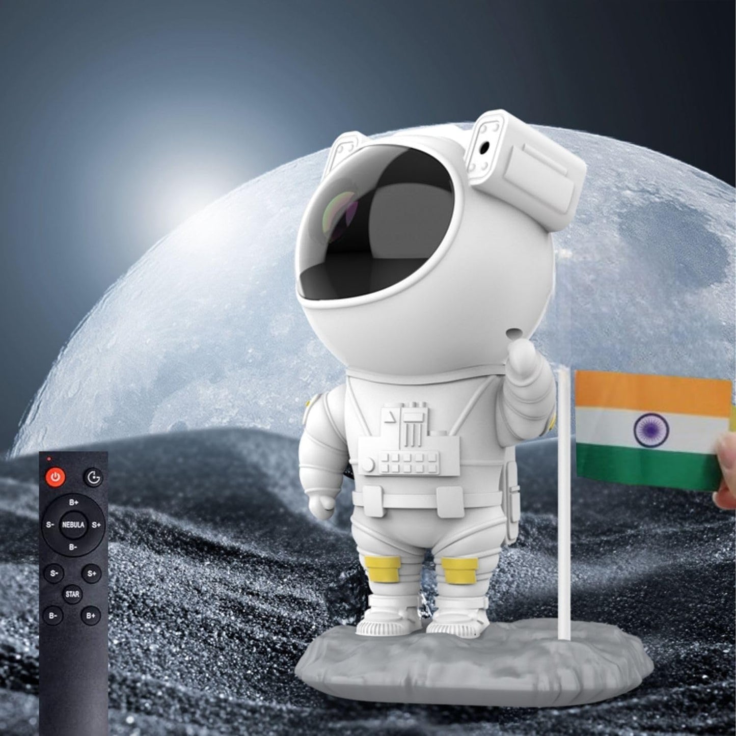 Astronaut Galaxy Projector – LED Night Light with Remote, 360° Timer Night Lamp