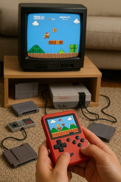 400 in 1 Handheld Mini Retro Game Box Game Stick,Plug & Play - 400 Preloaded Games